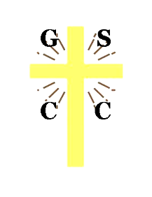 Good Samaitan CC logo with Christian cross and letters GSCC